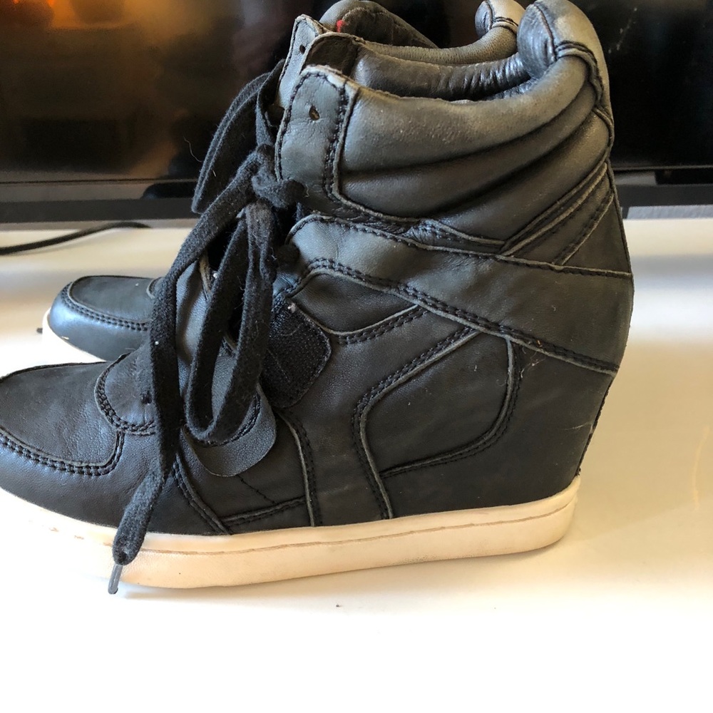 Ash Leather Heel Sneakers
